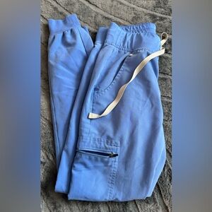 xxs ceil blue figs zamora joggers BROKEN ZIPPER :(